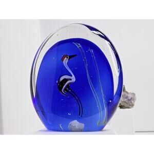 Vintage Large Bird Paperweight (minor scratches)